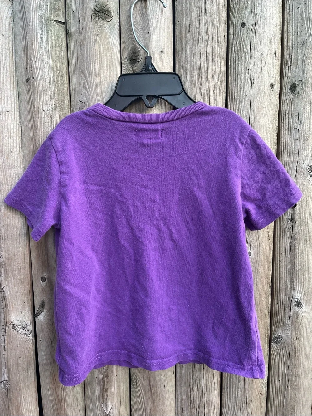 Ralph Lauren Purple Short Sleeve Kids Tee with Green Pony